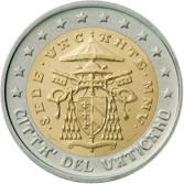 2 euros coin Vatican serie 2